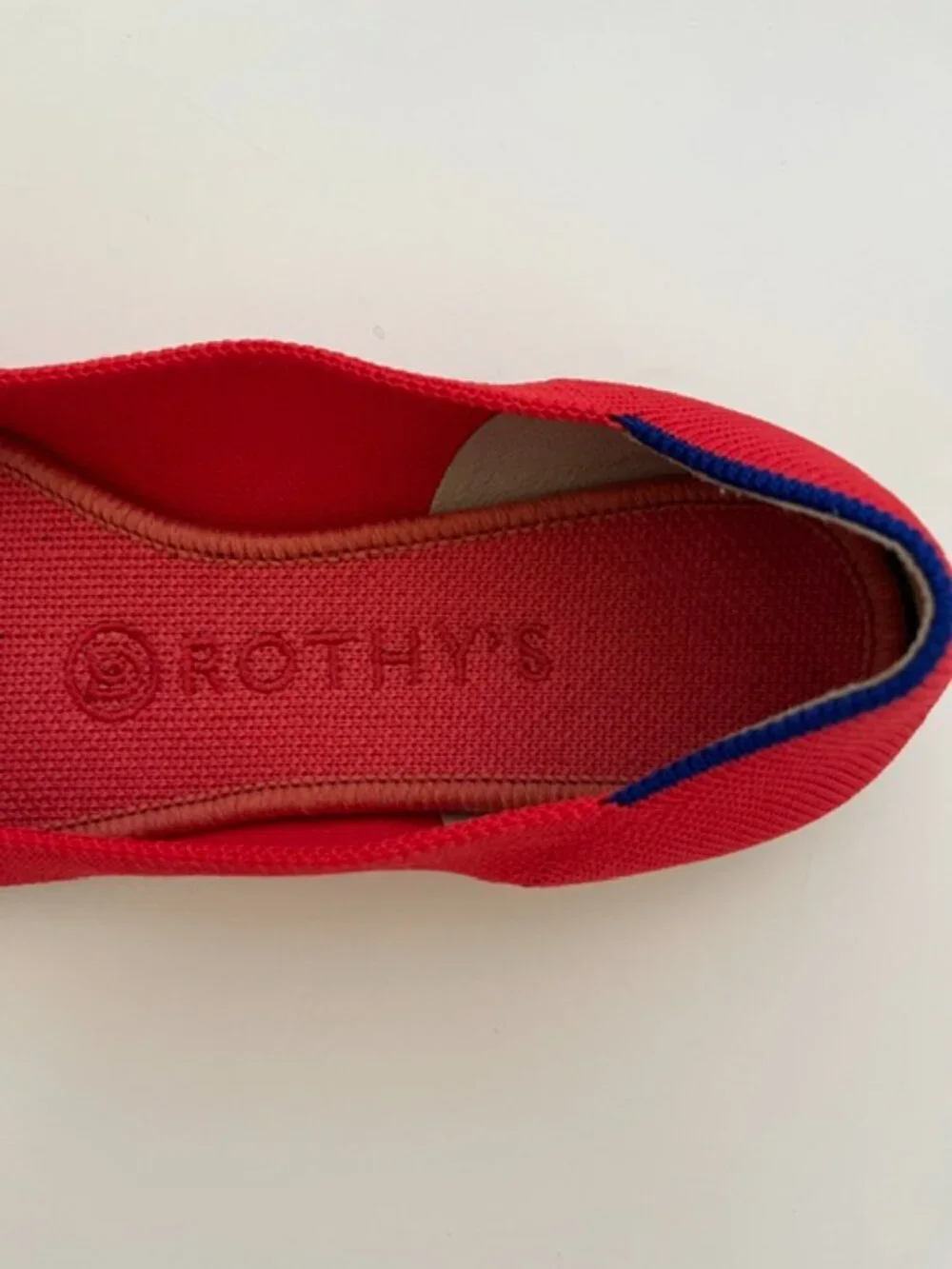 Rothy's The Point Ballet Flats in Bright Red | Size 7.5